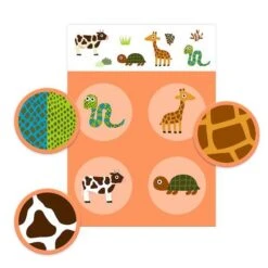 LOTO PLUMES ET POILS - DJECO -Créatifs Jeux Magasin 45