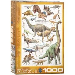 PUZZLE EUROGRAPHICS : DINOSAURES DE LA PERIODE DU JURASSIQUE - 1000 PIECES