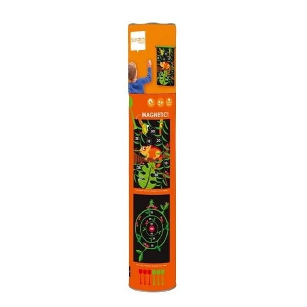 JEU DE FLECHETTE MAGNETIQUE JUNGLE 36X55CM-SCRATCH 3 JEU DE FLECHETTE MAGNETIQUE JUNGLE 36X55CM-SCRATCH