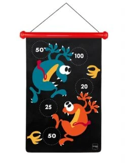 JEU DE FLECHETTES MAGNETIQUES MONSTRE FOU 36X55CM-SCRATCH -Créatifs Jeux Magasin 6182044 3