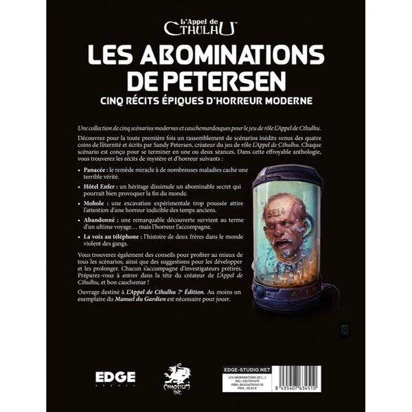 L'APPEL DE CTHULHU - LES ABOMINATIONS DE PETERSEN 4 L'APPEL DE CTHULHU - LES ABOMINATIONS DE PETERSEN – Image 2