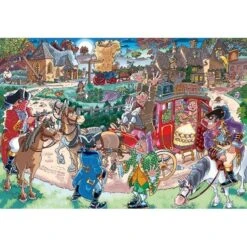 PUZZLE WASGIJ - DESTINY 21 : BANDITS DE GRANDS CHEMINS ! - 1000 PIECES -Créatifs Jeux Magasin BANDITS 2