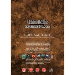 CHRONIQUES DES TERRES-DRAGONS - #6 - UNE CAGE DORÉE -Créatifs Jeux Magasin CHRONIQUES DES TERRES DRAGONS – N° 6 Une cage doree 9