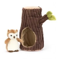 PELUCHE HIBOU ET SON ABRI - JELLYCAT