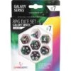 SET DE 7 DÉS JDR - GALAXY SERIES - AURORA -Créatifs Jeux Magasin GALAXY SERIES AURORA SET DE 7 DES JDR