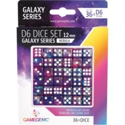 SET DE 36 DÉS À SIX FACES - GALAXY SERIES - NEBULA - 12mm
