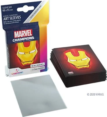 SLEEVES - MARVEL CHAMPIONS JCE - IRON MAN (50) 4 SLEEVES - MARVEL CHAMPIONS JCE - IRON MAN (50) – Image 2