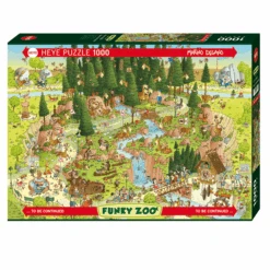 PUZZLE HEYE FUNKY ZOO - M. DEGANO : HABITAT DE LA FORET NOIRE - 1000 PIECES