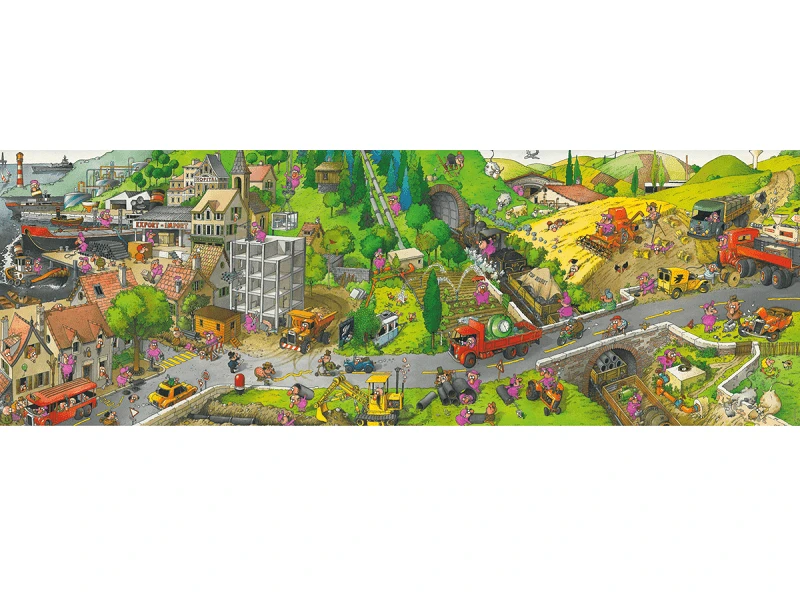 PUZZLE HEYE - J. J. Loup : Journée Chargée - 1000 Pièces 4 PUZZLE HEYE - J. J. Loup : Journée Chargée - 1000 Pièces – Image 2