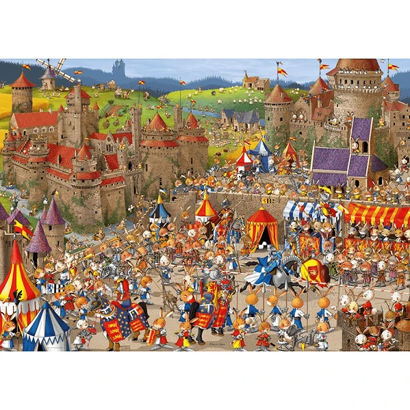 PUZZLE HEYE - F. RUYER : BUNNY BATTLES - 1000 PIECES 4 PUZZLE HEYE - F. RUYER : BUNNY BATTLES - 1000 PIECES – Image 2