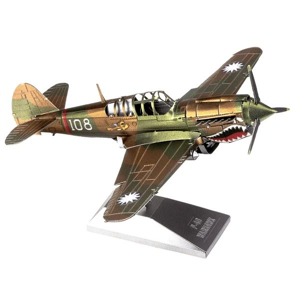 METAL EARTH - AVIATION - CURTISS P - 40 WARHAWK 5 METAL EARTH - AVIATION - CURTISS P - 40 WARHAWK – Image 3