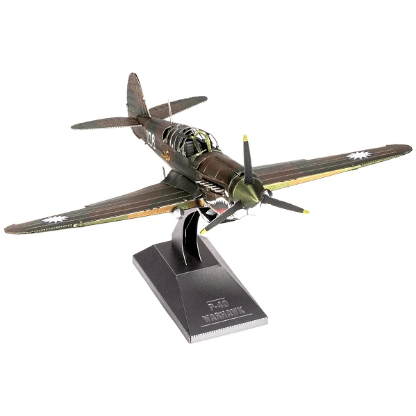 METAL EARTH - AVIATION - CURTISS P - 40 WARHAWK 4 METAL EARTH - AVIATION - CURTISS P - 40 WARHAWK – Image 2