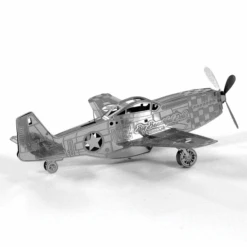 METAL EARTH - AVIATION - P-51 MUSTANG -Créatifs Jeux Magasin MetalEarth Aviation P51 Mustang 04