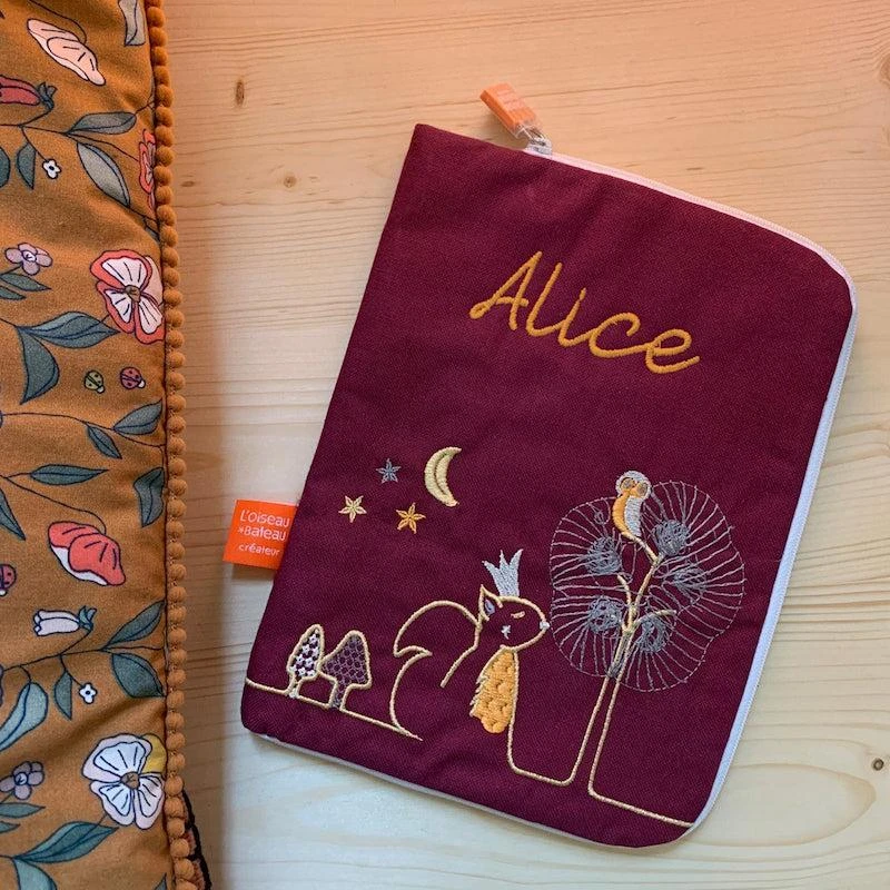 PROTEGE CARNET SANTE ECUREUIL RAISIN - L'OISEAU BATEAU 4 PROTEGE CARNET SANTE ECUREUIL RAISIN - L'OISEAU BATEAU – Image 2