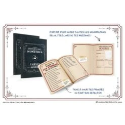 PETITS DÉTECTIVES DE MONSTRES - CARNETS DE DÉTECTIVE 5 PETITS DÉTECTIVES DE MONSTRES - CARNETS DE DÉTECTIVE -Créatifs Jeux Magasin Petits Detectives de Monstres Carnets de Detective 2