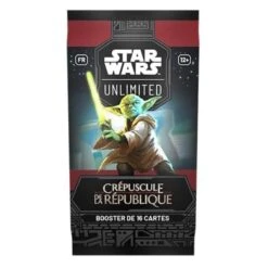 STAR WARS UNLIMITED - CRÉPUSCULE DE LA RÉPUBLIQUE - BOÎTE DE 24 BOOSTERS -Créatifs Jeux Magasin SW UNLIMITED CREPUSCULE DE LA REPUBLIQUE BOOSTER