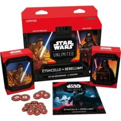 STAR WARS UNLIMITED - ÉTINCELLE DE RÉBELLION - KIT DE DÉMARRAGE POUR 2 JOUEURS -Créatifs Jeux Magasin SW UNLIMITED ETINCELLE DE REBELLION KIT DEM. 2J 2