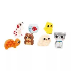 PUZZLE JANOD ENCASTREMENT CHUNKY 2 EN 1 : ANIMAUX FAMILIERS - 7 PIECES -Créatifs Jeux Magasin chunky puzzle animaux familiers