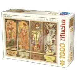 PUZZLE D-TOYS - A. MUCHA : SAISONS - 1000 PIECES