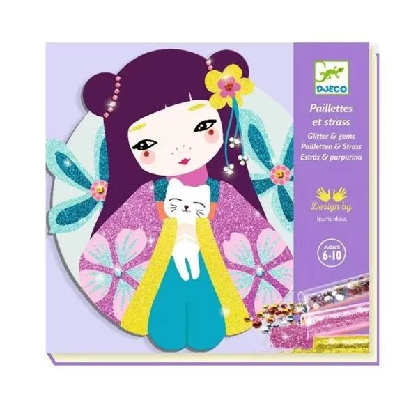 COFFRET PAILLETTES ET STRASS ONNANOKO - DJECO 3 COFFRET PAILLETTES ET STRASS ONNANOKO - DJECO