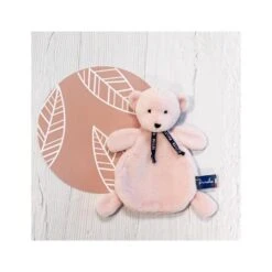 L'OURS DORLOTIN - DOUDOU ROSE POUDRE - MAILOU