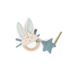 HOCHET ANNEAU BOIS LAPIN BLEU - LA PETITE ECOLE DE DANSE - MOULIN ROTY