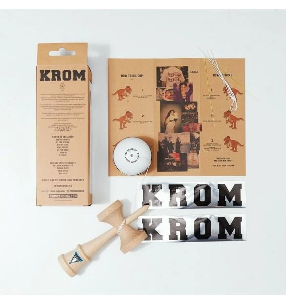 KENDAMA - STROGO WHITE - KROM 5 KENDAMA - STROGO WHITE - KROM – Image 3