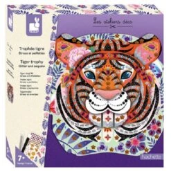 COFFRET TROPHEE TIGRE STRASS ET PAILLETTES - JANOD