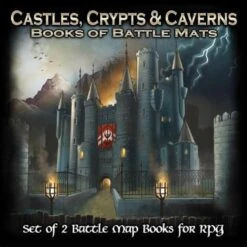LIVRE PLATEAU DE JEU - PACK DE 2 LIVRES - CASTLES, CRYPTS & CAVERNS