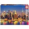 PUZZLE EDUCA : MANHATTAN DE NUIT - 1500 PIECES -Créatifs Jeux Magasin manhattan la nuit