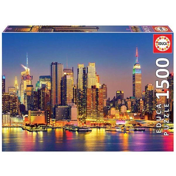 PUZZLE EDUCA : MANHATTAN DE NUIT - 1500 PIECES 3 PUZZLE EDUCA : MANHATTAN DE NUIT - 1500 PIECES
