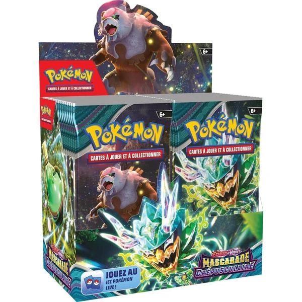 POKEMON - EV06 - MASCARADE CRÉPUSCULAIRE - BOÎTE DE 36 BOOSTERS 3 POKEMON - EV06 - MASCARADE CRÉPUSCULAIRE - BOÎTE DE 36 BOOSTERS