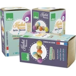 HOCHET MARACAS - MINT ET ORANGE - VILAC -Créatifs Jeux Magasin produit 389 1685