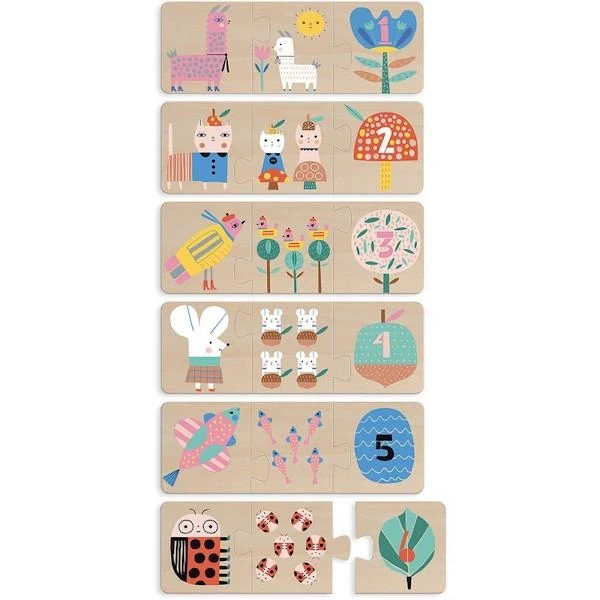 PUZZLE VILAC TRIO : MAMAN BEBES - 3 PIECES 4 PUZZLE VILAC TRIO : MAMAN BEBES - 3 PIECES – Image 2