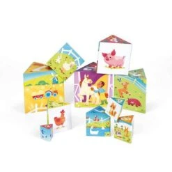 PYRAMIDE TRIANGLE FERME - JANOD -Créatifs Jeux Magasin pyramide triangle la vie a la ferme 1
