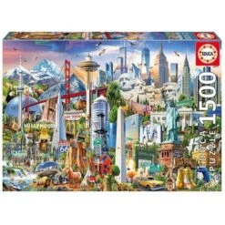 PUZZLE EDUCA : SYMBOLES D'AMERIQUE DU NORD - 1500 PIECES