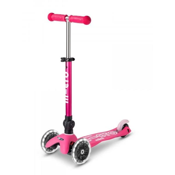 TROTTINETTE 3 ROUES MINI MICRO DELUXE PLIABLE LED - ROSE - MICRO MOBILITY 3 TROTTINETTE 3 ROUES MINI MICRO DELUXE PLIABLE LED - ROSE - MICRO MOBILITY