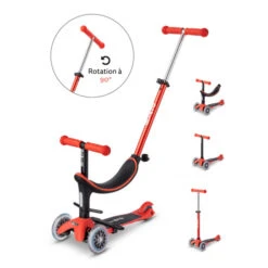 TROTTINETTE EVOLUTIVE MINI MICRO 3 EN 1 REVOLUTION - ROUGE - MICRO MOBILITY -Créatifs Jeux Magasin trottinette evolutive mini micro