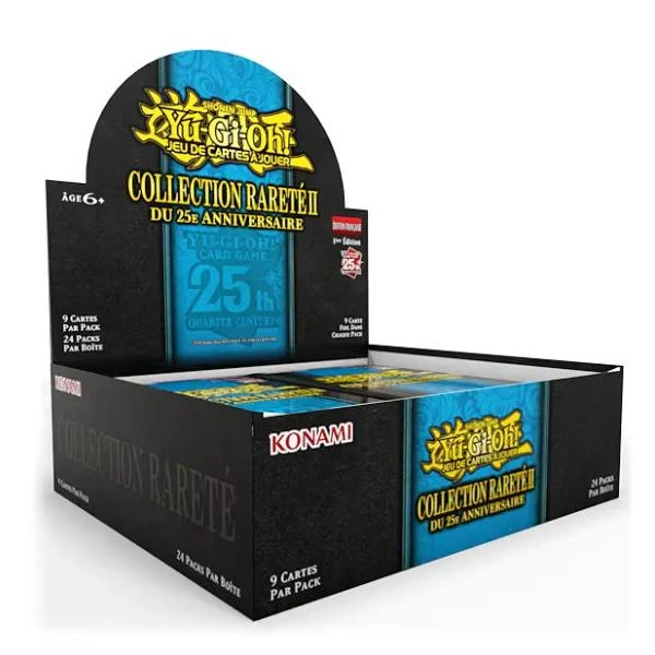 YU GI OH ! COLLECTION RARETÉ DU 25ème ANNIVERSAIRE II - BOÎTE DE 24 BOOSTERS 3 YU GI OH ! COLLECTION RARETÉ DU 25ème ANNIVERSAIRE II - BOÎTE DE 24 BOOSTERS